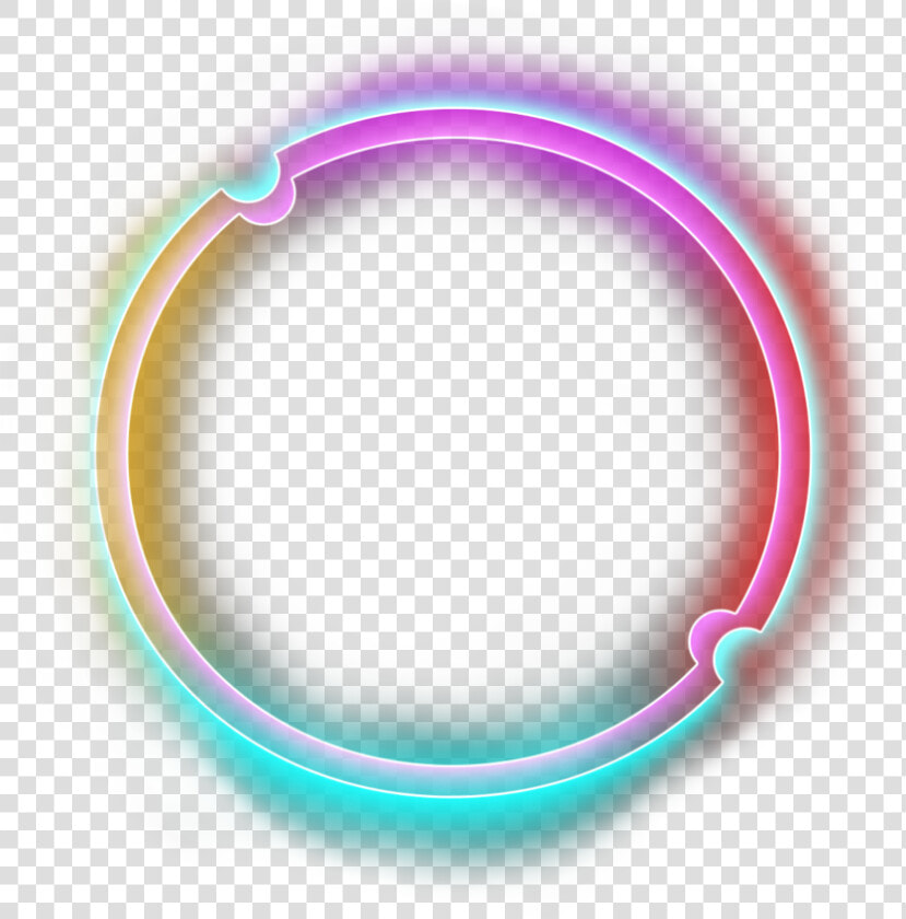  neon  halo  lights  blue  purple  circle  round  glitter   Circle  HD Png DownloadTransparent PNG