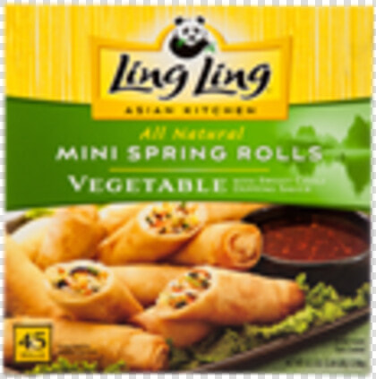 Ling Ling Asian Kitchen Mini Vegetable Spring Rolls   Ling Ling Spring Rolls Costco  HD Png DownloadTransparent PNG