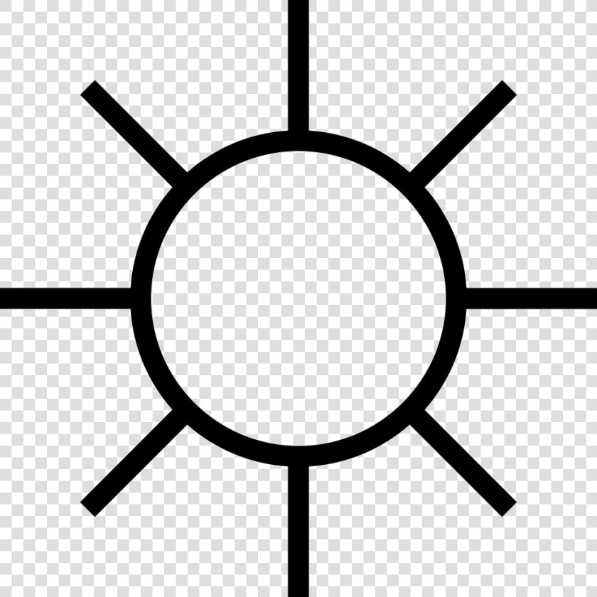   Sun Symbol   Png Download   Sign Of No Direct Sunlight  Transparent PngTransparent PNG