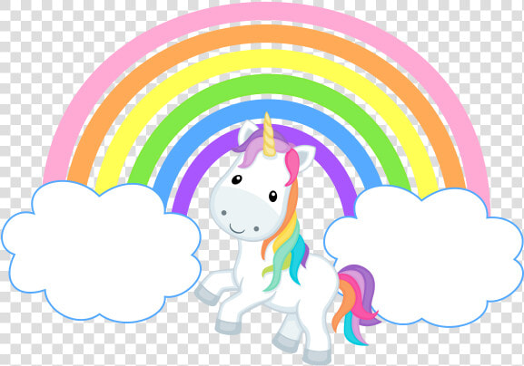 Rainbow With Clouds Clip   Rainbow And Clouds Unicorn  HD Png DownloadTransparent PNG