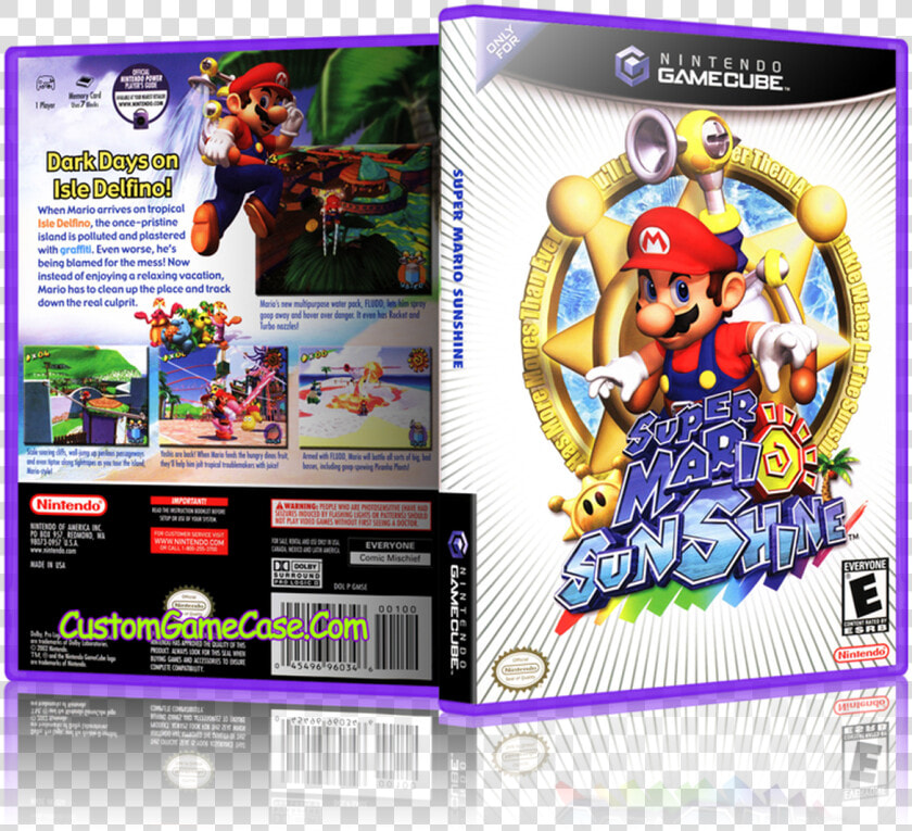 Super Mario Sunshine Front   Super Mario Sunshine Cover Art  HD Png DownloadTransparent PNG