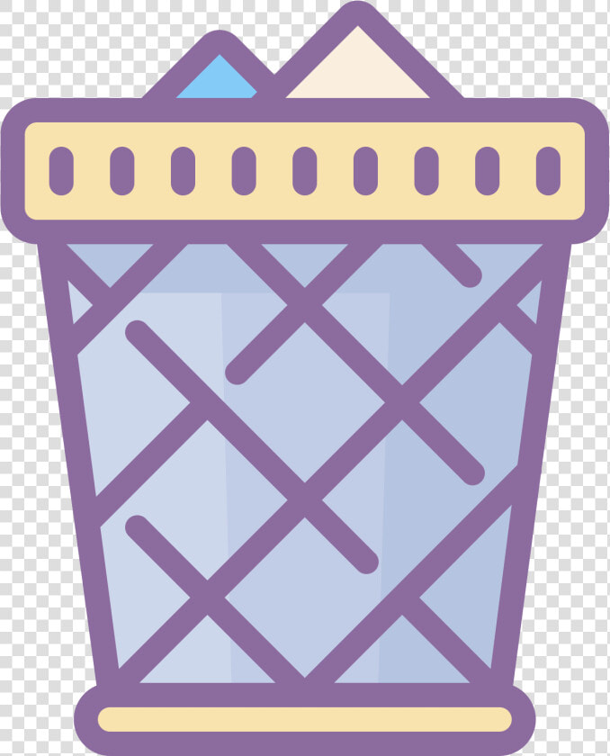 This Icon Is Meant To Represent A Full Trash Can   Png Icon Bin Violet  Transparent PngTransparent PNG
