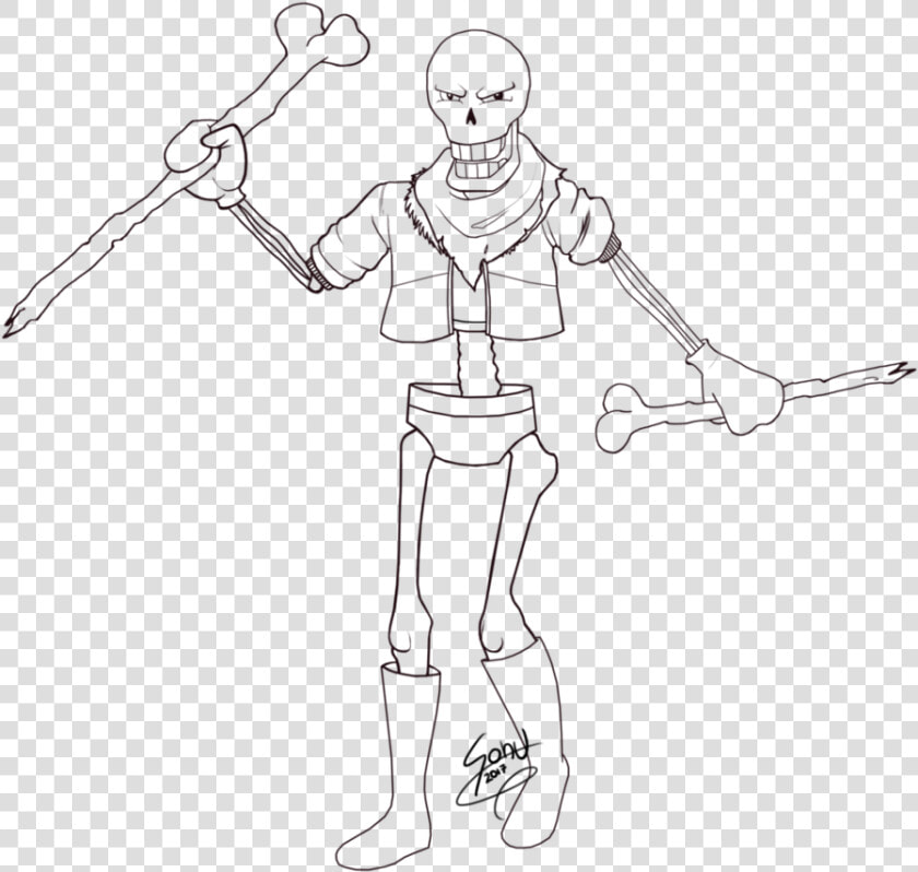 Coloring Book World   Underswap Papyrus Coloring Pages  HD Png DownloadTransparent PNG