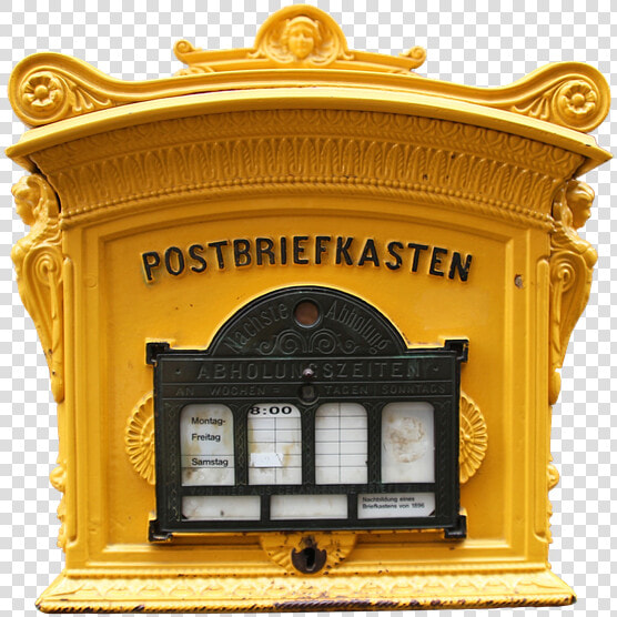 Post  Post Mail Box  Old  Yellow  Mailing  Letters   Boite Aux Lettres Allemande  HD Png DownloadTransparent PNG