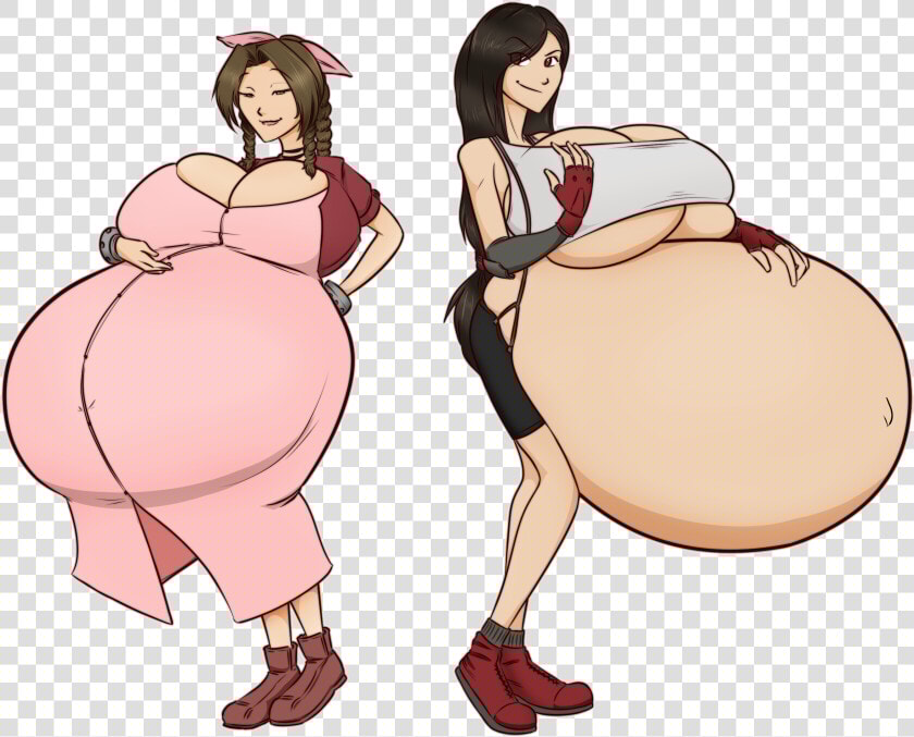 Final Fantasy Vii Aerith Gainsborough Tifa Lockhart   Tifa Lockhart Inflation  HD Png DownloadTransparent PNG