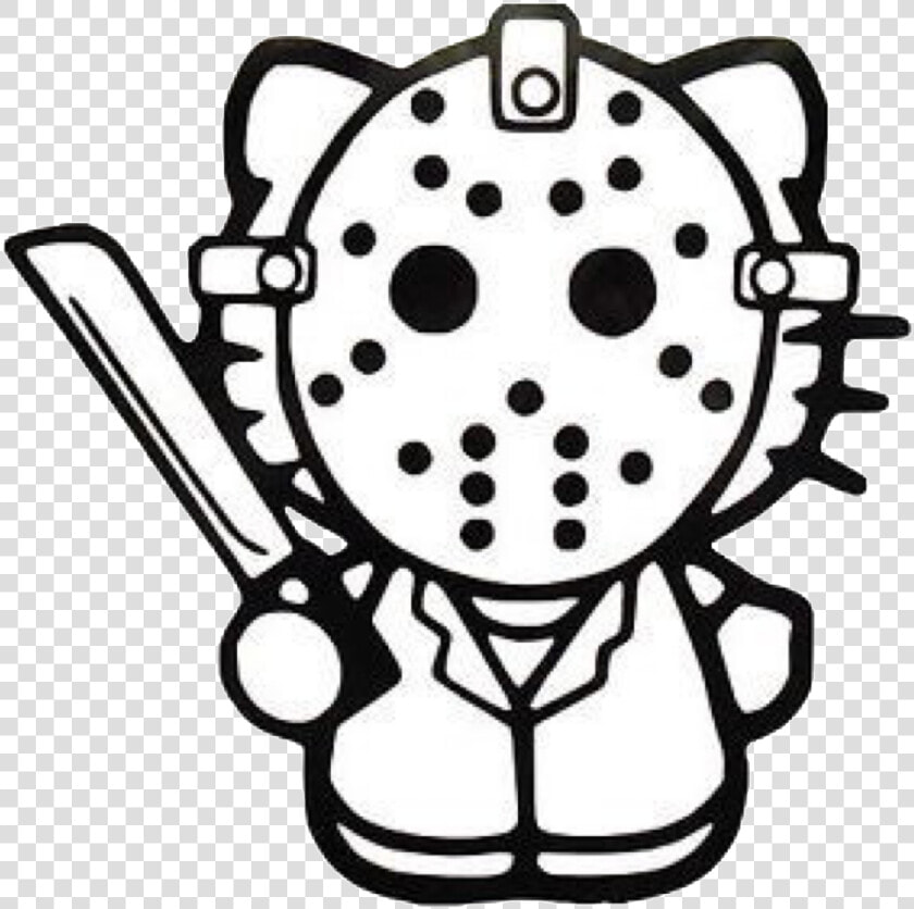 aesthetic  aesthetics  alternative  edgy  tumblr  grunge   Hello Kitty Jason Mask  HD Png DownloadTransparent PNG