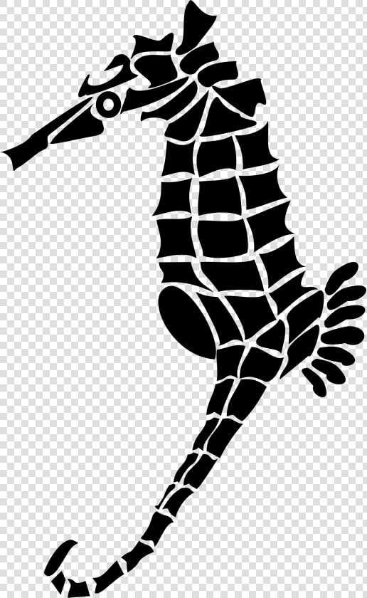 Stylized Seahorse Silhouette Clip Arts   Seahorse  HD Png DownloadTransparent PNG