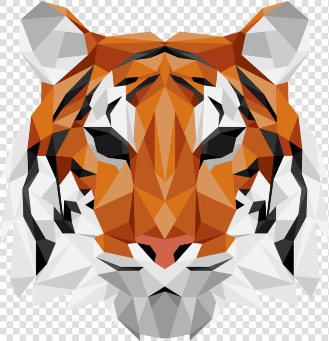 Geometric Tiger   Tiger Head Png Geometric  Transparent PngTransparent PNG