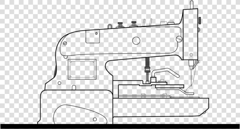 Sewing Drawing Machine   Technical Drawing  HD Png DownloadTransparent PNG