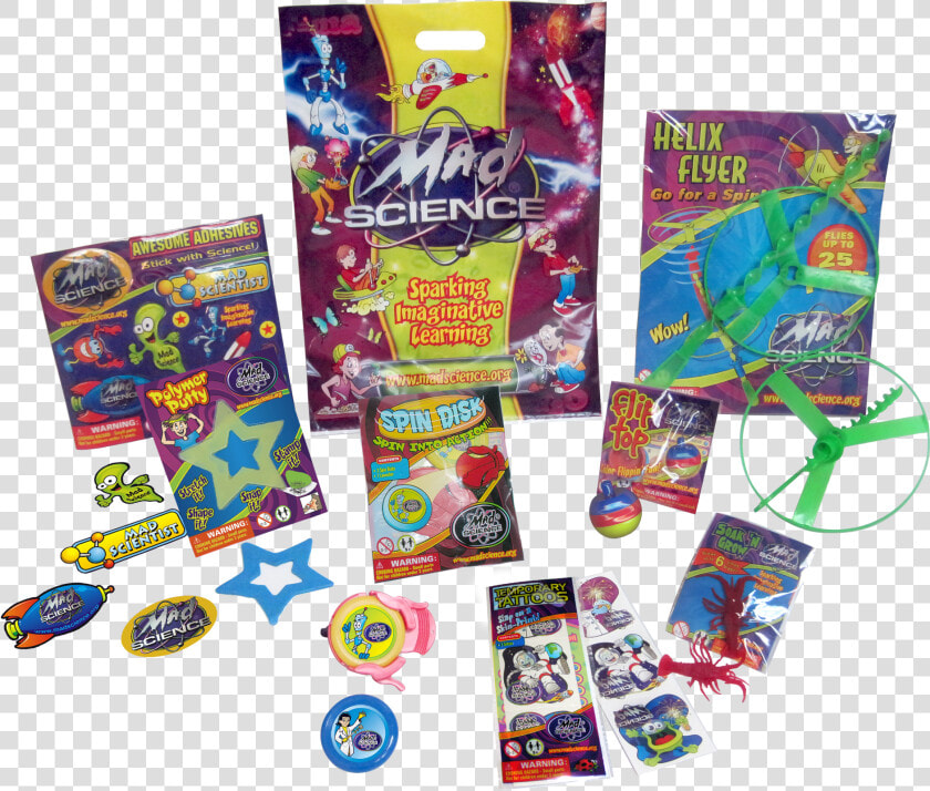 Party Package Items   Mad Science Goody Bag  HD Png DownloadTransparent PNG
