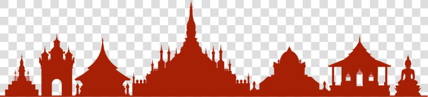 Lao Temple Silhouette  HD Png DownloadTransparent PNG