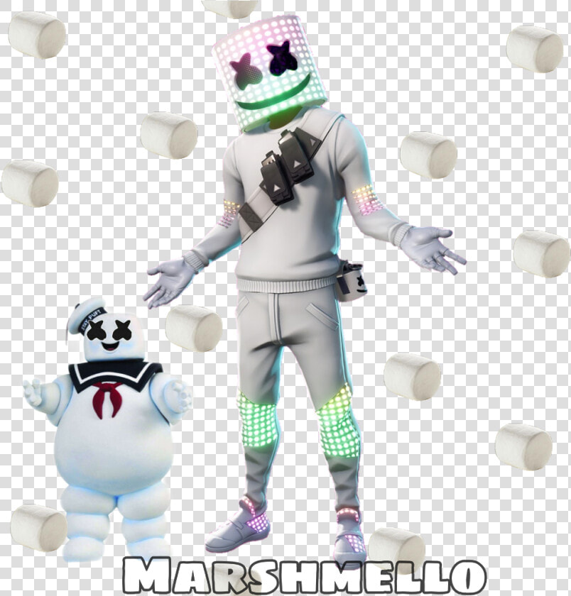Marshmello Ghostbusters Fortnite Marshmallow   Marshmello Fortnite Costume  HD Png DownloadTransparent PNG