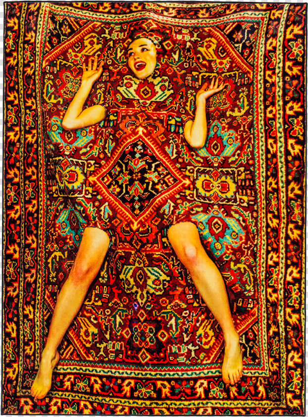 Rectangular Rug Lady On Carpet 0   Lady On Carpet Seletti  HD Png DownloadTransparent PNG