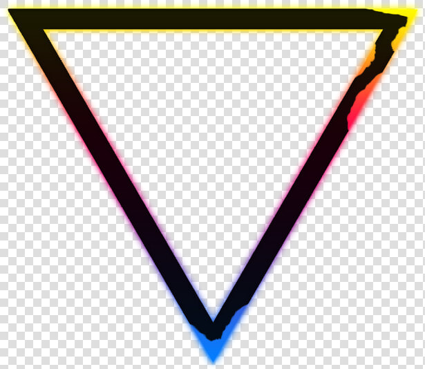  lines  neon  blue  purple  pink  red  orange  yellow   Black Neon Triangle Png  Transparent PngTransparent PNG