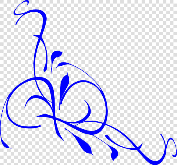 Swirl Clipart Blue Floral   Gold Swirls Png  Transparent PngTransparent PNG