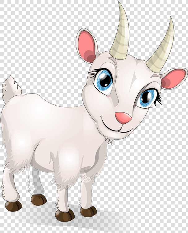 Животные Козы Goat Cartoon  Funny Farm  Big Eyes  Yandex    Cartoon Goat  HD Png DownloadTransparent PNG