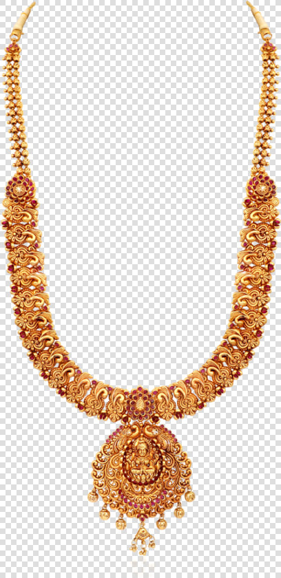 Antique Red Stones Gold Necklace   Antique Gold Necklace With Red Stone  HD Png DownloadTransparent PNG