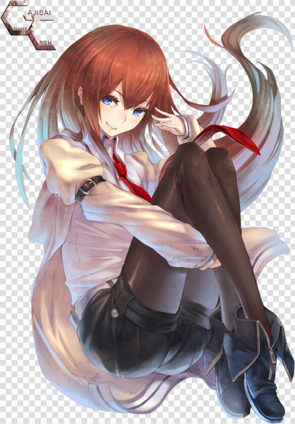 Transparent Makise Kurisu Png   Makise Kurisu Fan Art  Png DownloadTransparent PNG