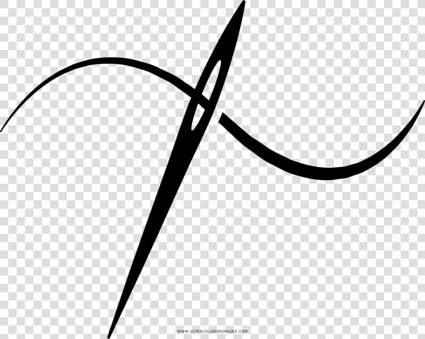 Sewing Needle Coloring Page   Sewing Needle Icon Png  Transparent PngTransparent PNG