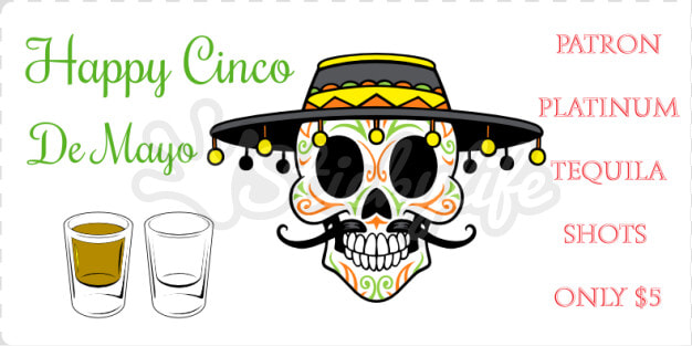 Happy 5 De Mayo Static Cling   Skull  HD Png DownloadTransparent PNG