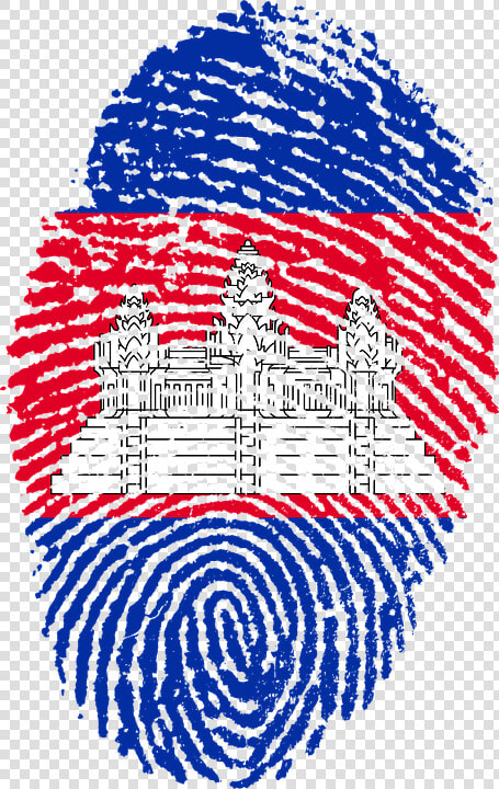 Cambodia  Flag  Fingerprint  Country  Pride  Identity   Somalia Flag Fingerprint  HD Png DownloadTransparent PNG