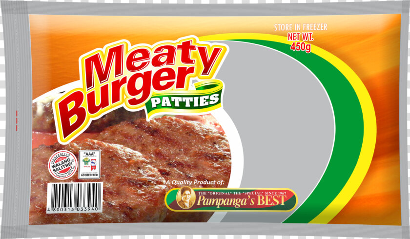 Pampangas Best Products Burger Patty  HD Png DownloadTransparent PNG