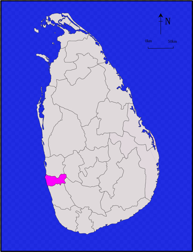 Galle In Sri Lanka Map  HD Png DownloadTransparent PNG