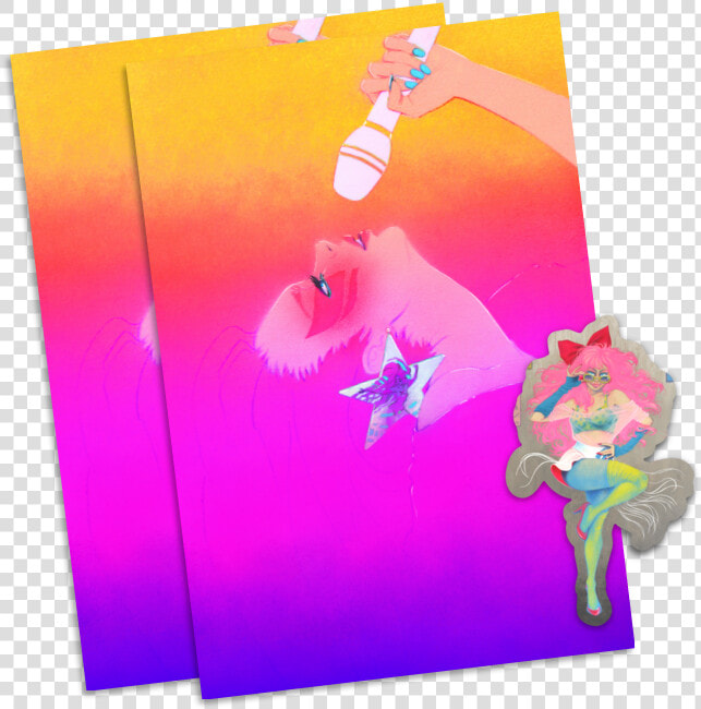 Jem Postcard Sticker Set   Creative Arts  HD Png DownloadTransparent PNG
