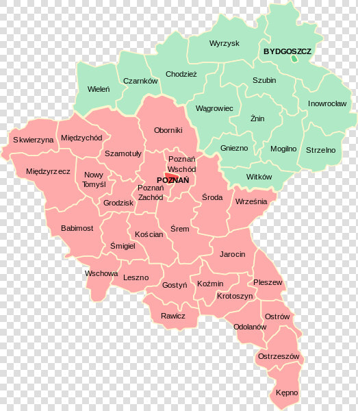 Polish Districts Of Posen   Provinz Posen  HD Png DownloadTransparent PNG