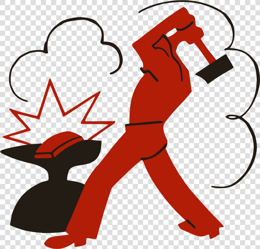 Worker Smashing Capitalism With A Hammer   Vladimir Mayakovsky Works  HD Png DownloadTransparent PNG