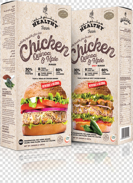 Vegetable   Kale Quinoa Chicken Burger  HD Png DownloadTransparent PNG