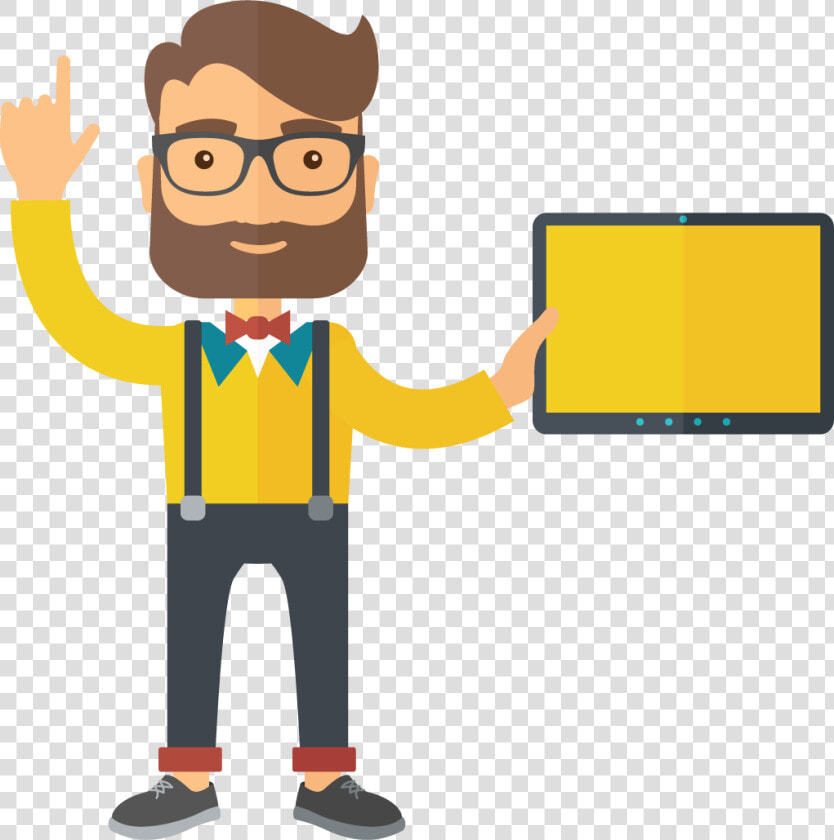 Lawyer Vector Desk   Man With Laptop Vector  HD Png DownloadTransparent PNG