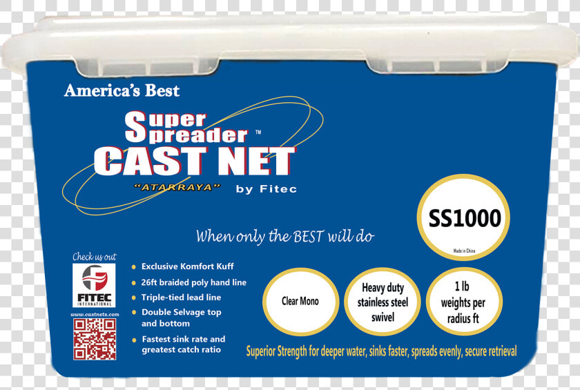 Cast Net Ss1000   Fitec  HD Png DownloadTransparent PNG