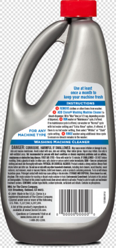 Clorox Washing Machine Cleaner  HD Png DownloadTransparent PNG