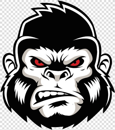 Collection Of Free Gorilla Vector Smoking Download   Gorilla Logo  HD Png DownloadTransparent PNG