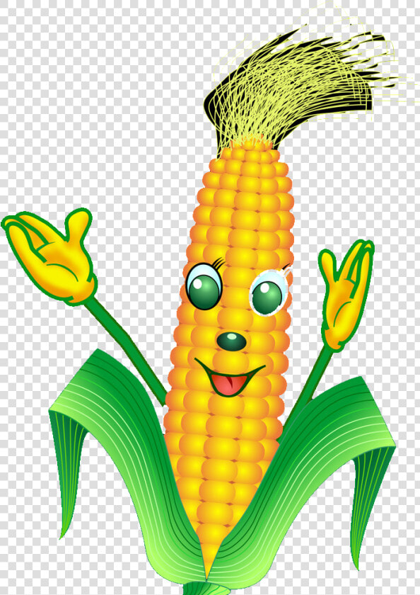 On The Cob Cartoon Transprent Png Free  Transparent PngTransparent PNG