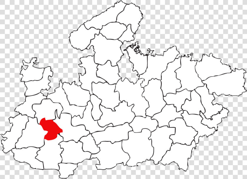 Location Of Indore In Madhya Pradesh   Madhya Pradesh Map Vector  HD Png DownloadTransparent PNG