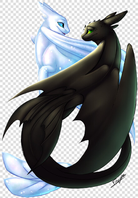 Night Fury Ligjt Fury  HD Png DownloadTransparent PNG