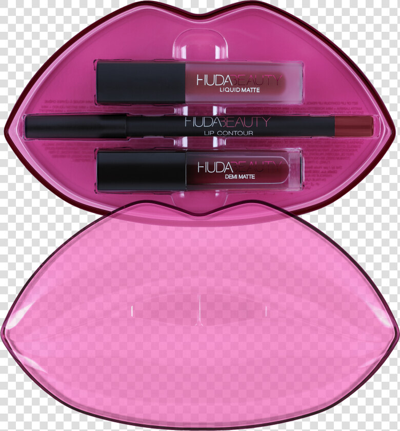 Matte  amp  Cream Lip Set   Huda Beauty Bawse And Famous  HD Png DownloadTransparent PNG