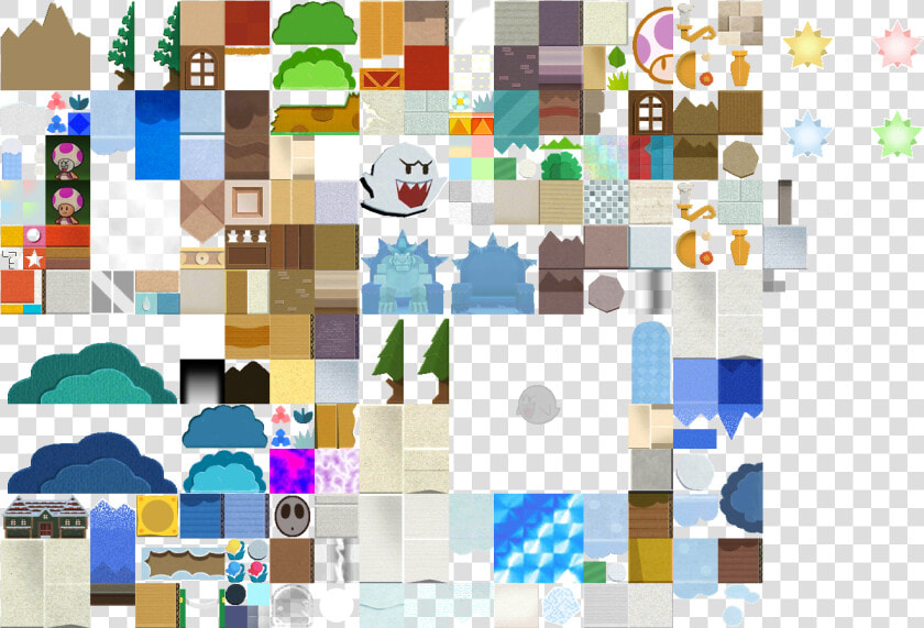 Paper Mario Sticker Star World Map   Png Download   Paper Mario Map Sprites  Transparent PngTransparent PNG
