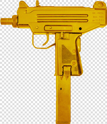 Transparent Guns Tumblr   Gold Uzi Transparent Background  HD Png DownloadTransparent PNG