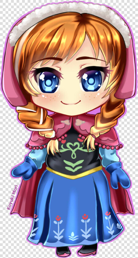 Anna And Kristoff Images Anna Hd Wallpaper And Background   Ana De Frozen Chibi  HD Png DownloadTransparent PNG