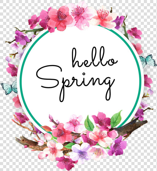 Wreath For Spring Png   Transparent Background Spring Flowers Png  Png DownloadTransparent PNG