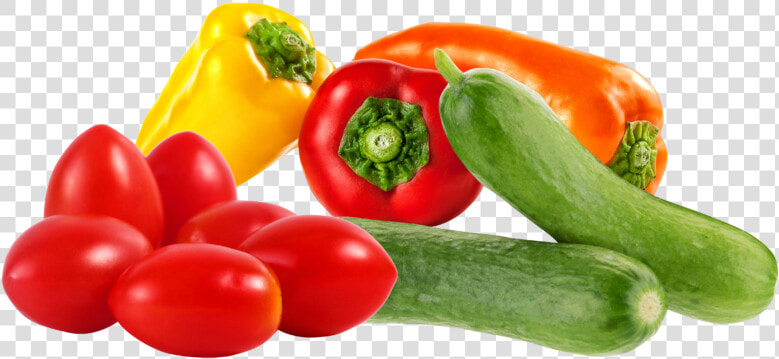 Tomatoes Cucumbers And Peppers  HD Png DownloadTransparent PNG