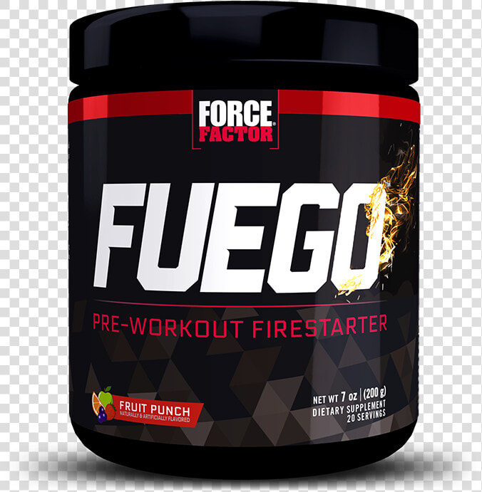 Fuego  Fruit Punch  20 Serving Tub  Pre workout Firestarter   Bodybuilding Supplement  HD Png DownloadTransparent PNG