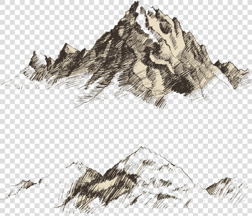 Clip Library Stock China Drawing Scenery   Mountain Sketch Vector Png  Transparent PngTransparent PNG