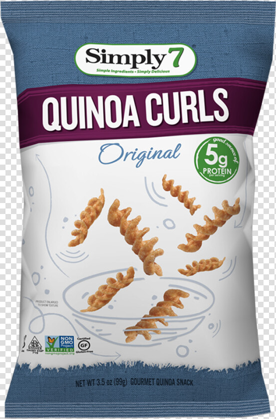Simply 7 Quinoa Chips Curls Original  HD Png DownloadTransparent PNG