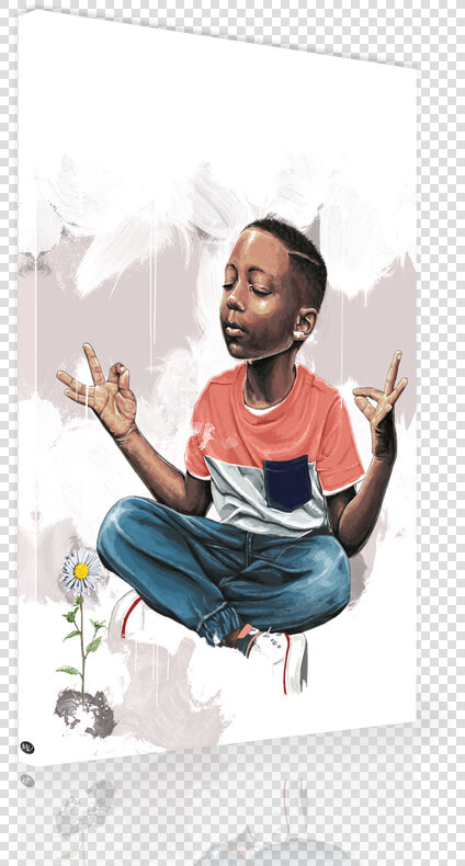 Black Boy Zen   Black Boy Art  HD Png DownloadTransparent PNG