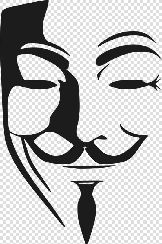 Anonymous Mask Png Download Image   V For Vendetta Mask Clipart  Transparent PngTransparent PNG