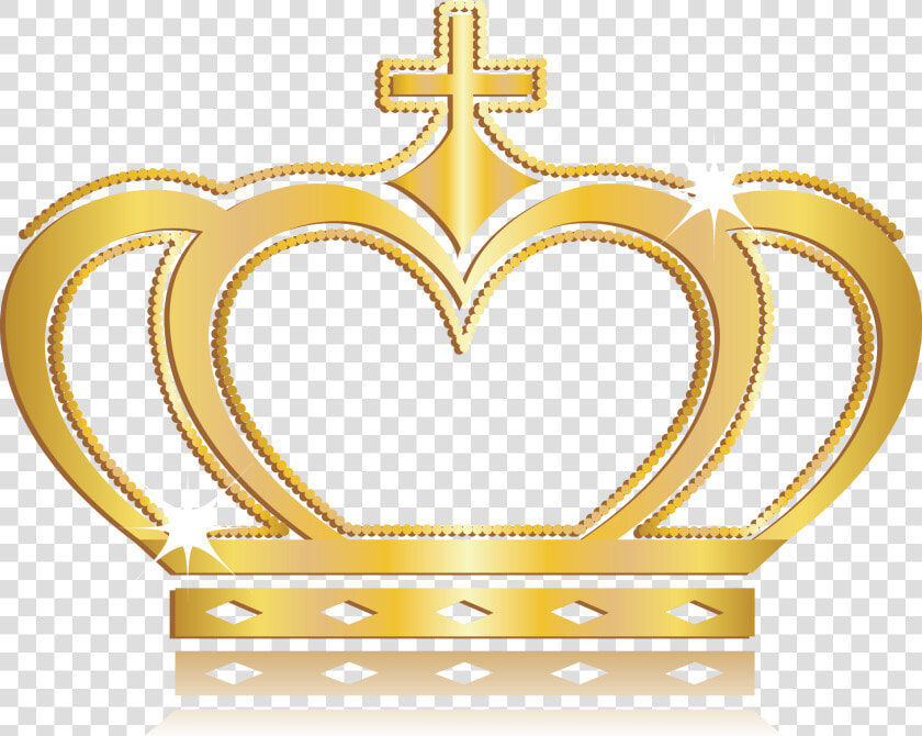 Transparent Corona Reina Png   Gold Crown With Cross  Png DownloadTransparent PNG